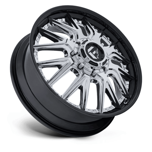 Fuel 1Pc D407 Catalyst Dually 22X8.25 +105 Chrome W/ Gloss Black Lip