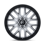 Fuel 1Pc D407 Catalyst Dually 24X8.25 +105 Chrome W/ Gloss Black Lip