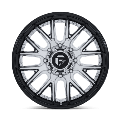 Fuel 1Pc D407 Catalyst Dually 22X8.25 +105 Chrome W/ Gloss Black Lip