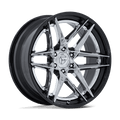 Fuel 1Pc Fc408 Flight 20X10 -18 Chrome W/ Gloss Black Lip