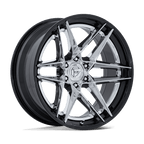 Fuel 1Pc Fc408 Flight 20X10 -18 Chrome W/ Gloss Black Lip