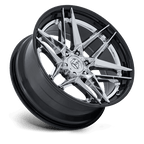 Fuel 1Pc Fc408 Flight 22X10 -18 Chrome W/ Gloss Black Lip