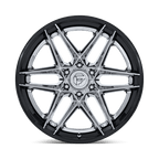 Fuel 1Pc Fc408 Flight 22X9.5 +20 Chrome W/ Gloss Black Lip
