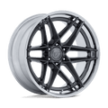 Fuel 1Pc Fc408 Flight 22X10 -18 Gloss Gunmetal W/ Chrome Lip