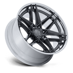 Fuel 1Pc Fc408 Flight 22X10 -18 Gloss Gunmetal W/ Chrome Lip