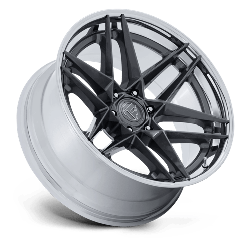 Fuel 1Pc Fc408 Flight 20X9 +1 Gloss Gunmetal W/ Chrome Lip