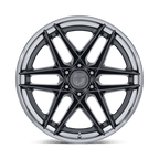 Fuel 1Pc Fc408 Flight 22X9.5 +20 Gloss Gunmetal W/ Chrome Lip