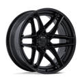 Fuel 1Pc Fc408 Flight 20X9 +1 Matte Black W/ Gloss Black Lip