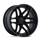Fuel 1Pc Fc408 Flight 22X9.5 +20 Matte Black W/ Gloss Black Lip