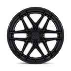 Fuel 1Pc Fc408 Flight 22X9.5 +20 Matte Black W/ Gloss Black Lip