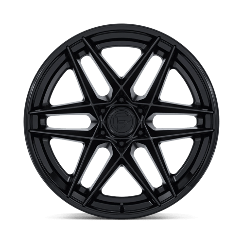 Fuel 1Pc Fc408 Flight 20X9 +1 Matte Black W/ Gloss Black Lip
