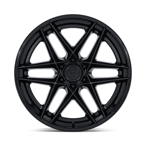 Fuel 1Pc Fc408 Flight 22X9.5 +20 Matte Black W/ Gloss Black Lip