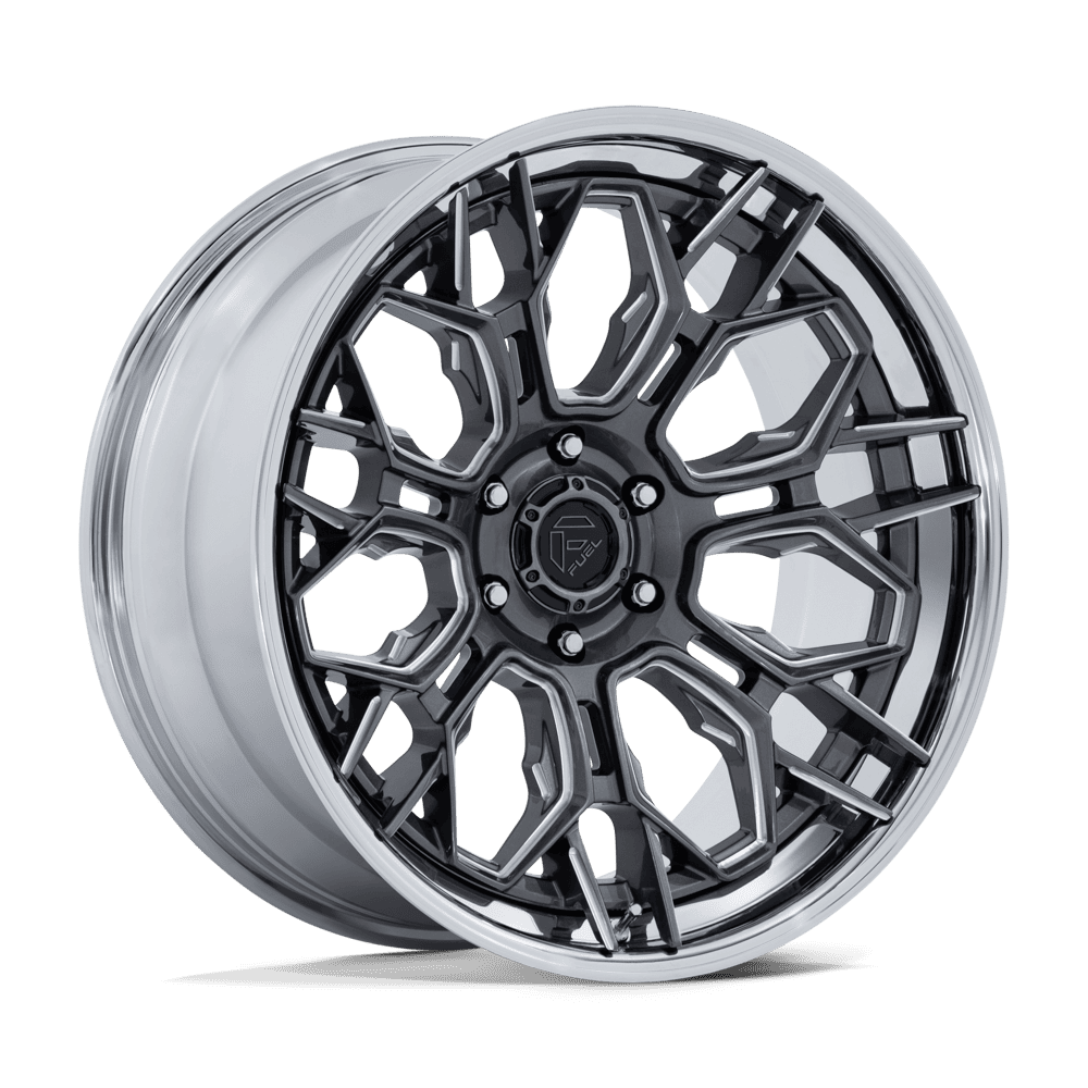Fuel 1Pc Fc409 Hive 22X9.5 +20 Gloss Gunmetal W/ Chrome Lip
