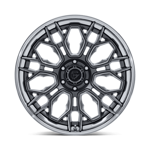 Fuel 1Pc Fc409 Hive 22X10 -18 Gloss Gunmetal W/ Chrome Lip