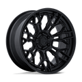 Fuel 1Pc Fc409 Hive 20X9 +1 Matte Black W/ Gloss Black Lip