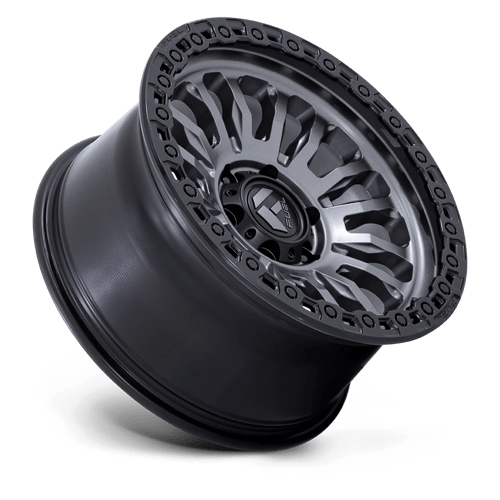 Fuel 1Pc Fc857 Rincon 20X9 +20 Matte Gunmetal W/ M-Black Lip