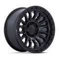 Fuel 1Pc Fc857 Rincon 17X9 -12 Matte Black W/ Gloss Black Lip
