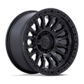 Fuel 1PC FC857 RINCON 17X9 +1 MATTE BLACK W/ GLOSS BLACK LIP