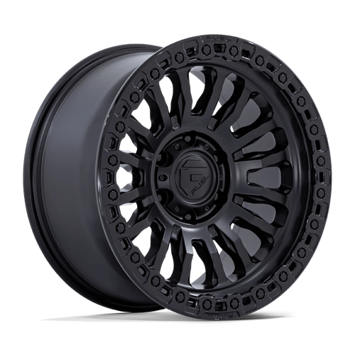 Fuel 1PC FC857 RINCON 17X9 +1 MATTE BLACK W/ GLOSS BLACK LIP