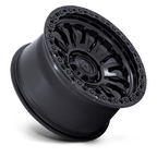 Fuel 1Pc Fc857 Rincon 17X9 -12 Matte Black W/ Gloss Black Lip