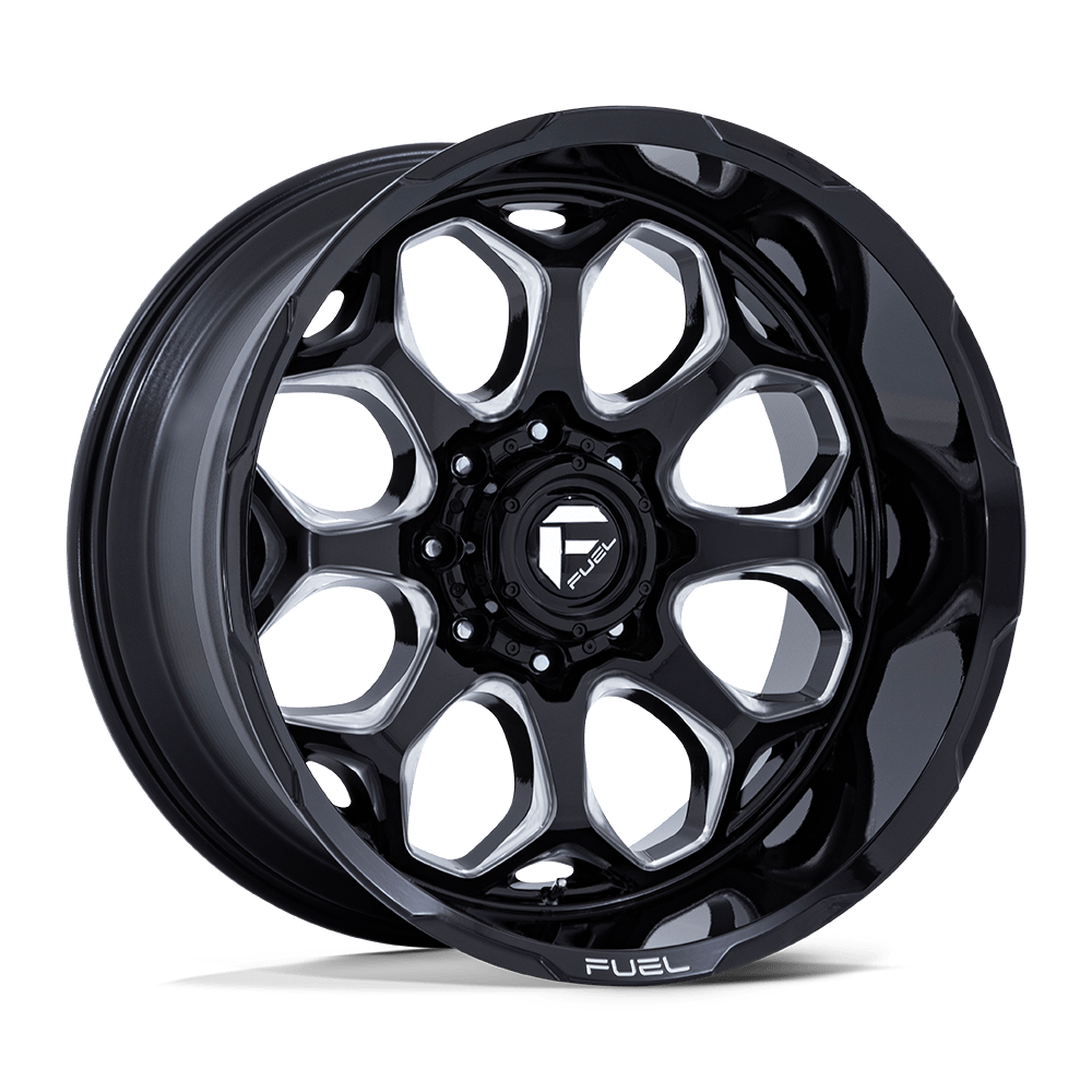 Fuel 1Pc Fc862 Scepter 22X12 -44 Gloss Black Milled