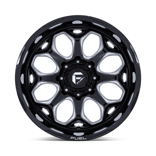 Fuel 1Pc Fc862 Scepter 20X10 -18 Gloss Black Milled