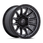 Fuel 1Pc Fc866 Piston 17X9 -12 Matte Gunmetal Gloss Black Lip