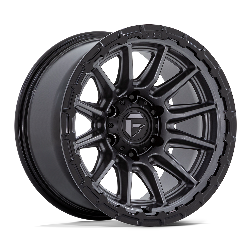 Fuel 1Pc Fc866 Piston 20X9 +1 Matte Gunmetal Gloss Black Lip