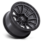 Fuel 1Pc Fc866 Piston 17X9 -12 Matte Gunmetal Gloss Black Lip
