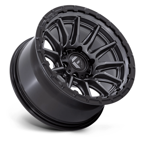 Fuel 1Pc Fc866 Piston 22X9.5 +20 Matte Gunmetal Gloss Black Lip
