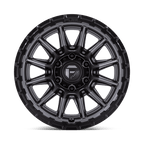 Fuel 1Pc Fc866 Piston 17X9 -12 Matte Gunmetal Gloss Black Lip