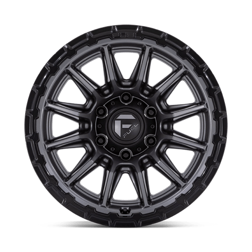 Fuel 1Pc Fc866 Piston 20X9 +1 Matte Gunmetal Gloss Black Lip