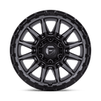 Fuel 1Pc Fc866 Piston 22X10 -18 Matte Gunmetal Gloss Black Lip
