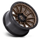 Fuel 1Pc Fc866 Piston 20X9 +1 Matte Bronze W/ Gloss Black Li