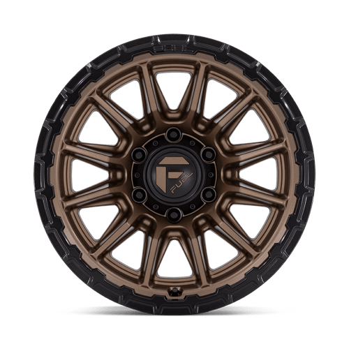Fuel 1Pc Fc866 Piston 17X9 +1 Matte Bronze W/ Gloss Black Li
