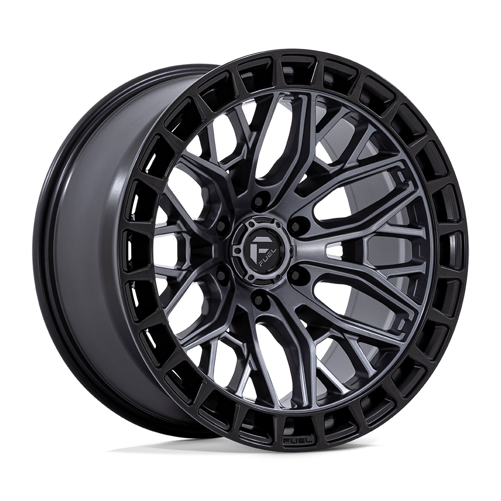 Fuel 1Pc Fc869 Sigma 17X9 +1 Matte Gunmetal W/ M-Blk Lip