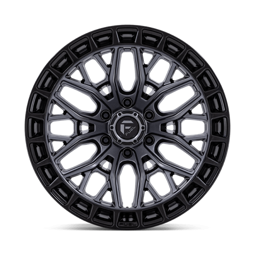 Fuel 1Pc Fc869 Sigma 17X9 +1 Matte Gunmetal W/ M-Blk Lip