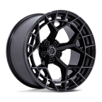 Fuel 1Pc Fc873 Charger 22X12 -44 Gloss Black Brushed Dark Tint