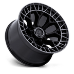 Fuel 1Pc Fc873 Charger 20X9 +1 Gloss Black Brushed Dark Tint