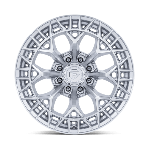 Fuel 1Pc Fc873 Charger 22X12 -44 Gloss Silver W/ Machined Face