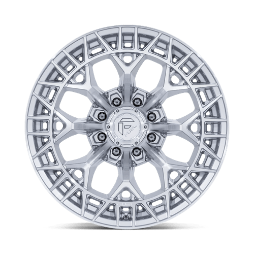 Fuel 1Pc Fc873 Charger 22X12 -44 Gloss Silver W/ Machined Face