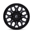 Fuel 1Pc D875 Flux Dually 22X8.25 +104 Gloss Black Brush Fc Gray Dddt
