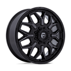 Fuel 1Pc D875 Flux Dually 22X8.25 -227 Gloss Black Brush Fc Gray Dddt