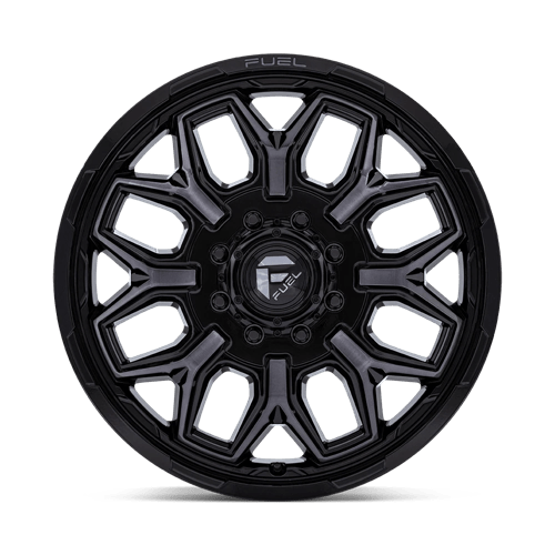 Fuel 1Pc D875 Flux Dually 22X8.25 +104 Gloss Black Brush Fc Gray Dddt