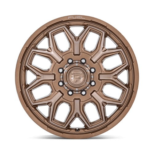 Fuel 1Pc D876 Flux Dually 20X8.25 -201 Platinum Bronze