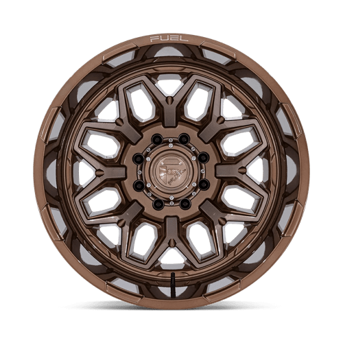 Fuel 1Pc D876 Flux Dually 20X8.25 -201 Platinum Bronze