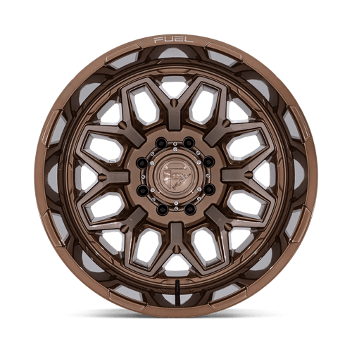 Fuel 1Pc D876 Flux Dually 20X8.25 -201 Platinum Bronze