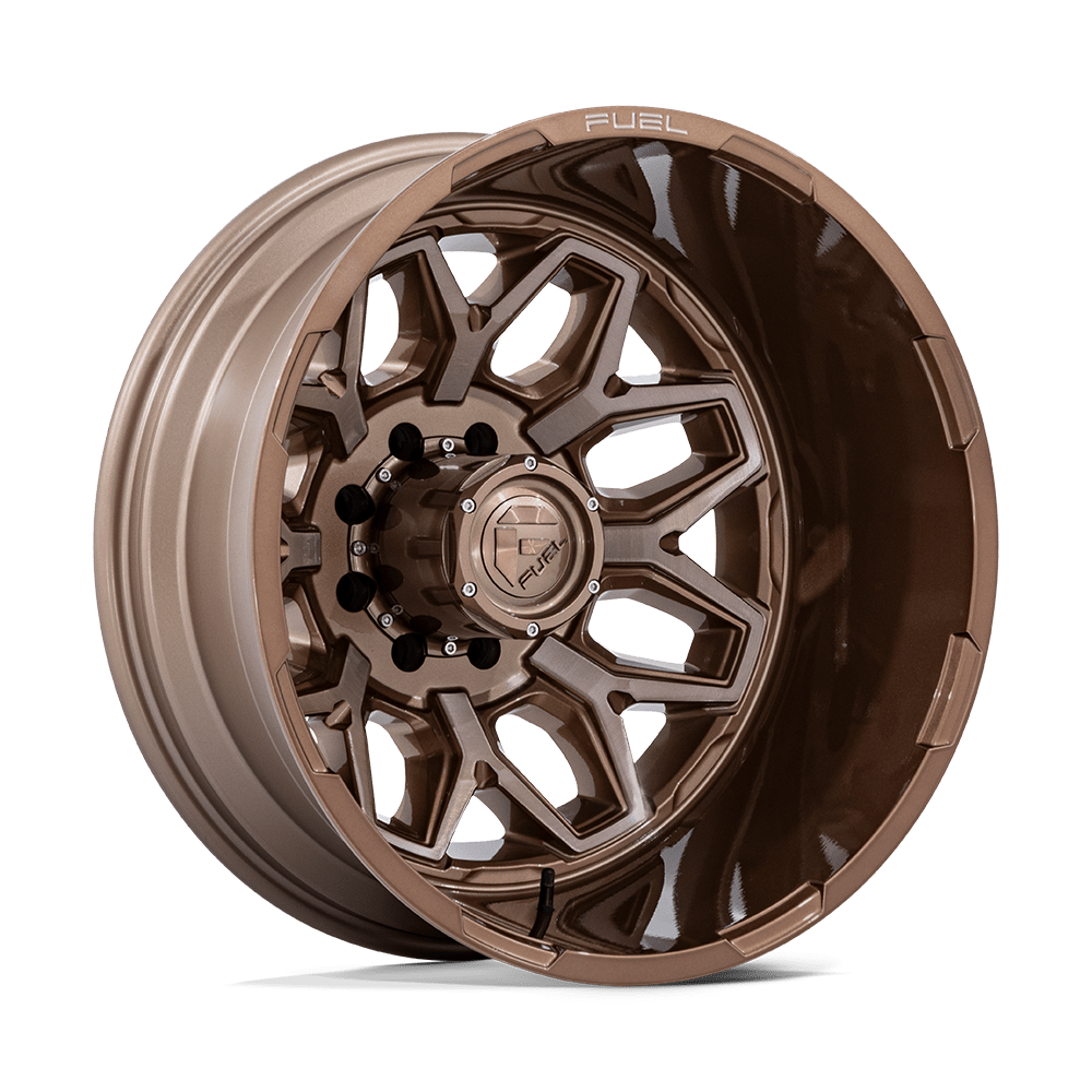 Fuel 1Pc D876 Flux Dually 20X8.25 -201 Platinum Bronze