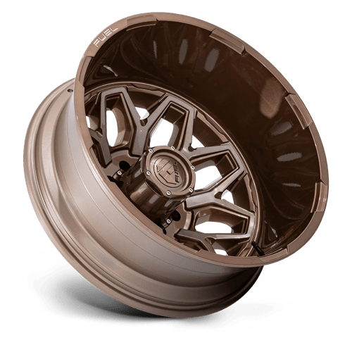 Fuel 1Pc D876 Flux Dually 22X8.25 -227 Platinum Bronze