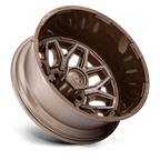 Fuel 1Pc D876 Flux Dually 22X8.25 -201 Platinum Bronze
